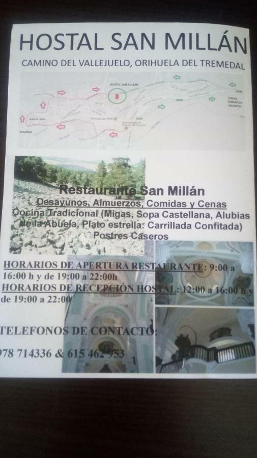Hostal Restaurante San Millan Orihuela del Tremedal Dış mekan fotoğraf